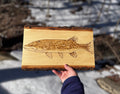 Northern Pike Basswood Slab